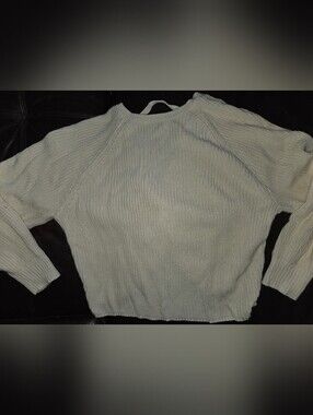 American Eagle Outfitters Women's Cream Sweater